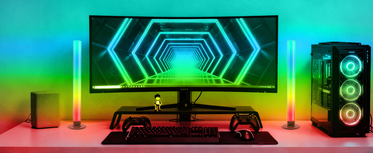 gaming setup lights