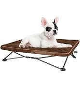 unp Camping Dog Bed - Small Collapsible Dog Cot 19 x 19 x 10-inch - Outside Dog Bed Off Ground wi...