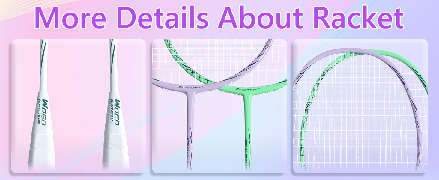 4 packs Badminton racket
