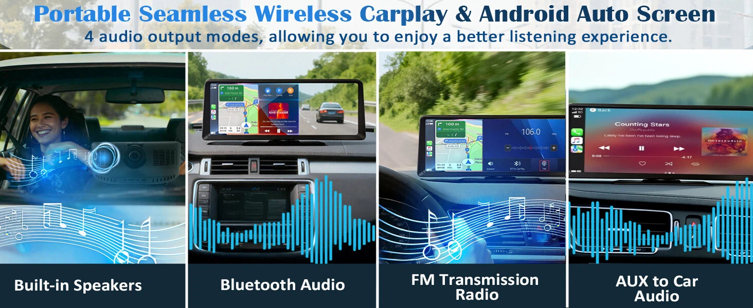 tiktok apple radio carplay bluetooth car adapter bluetooth radio for car bluetooth screen for a car