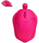 Wireless Mouse Cute Small Animal Turtle Shape Computer Mouse for Laptop Protable Silent USB Optic...