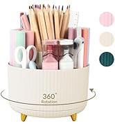 SKYDUE 360 Degree Rotating Desk Organizer, Dual-Purpose Pencil Pen Holder for Desk, Rotating Desk...
