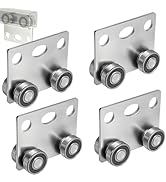 BiJun 4 Wheel Trolley Assembly Roller Bearing Trolley Assembly for Use with 1-5/8