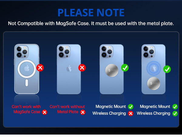 magnetic phone holder for car