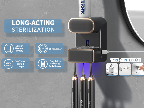 Electric Toothpaste Dispenser for Bathroom