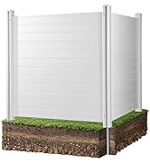 VEVOR Outdoor Privacy Screens, 50" W x 50" H Air Conditioner Fence, Pool Equipment Enclosure, Hor...