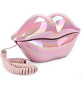 Landline Telephone, Lip HD Call Quality Wired Desktop Phone Home Office Decoration with Number St...