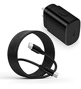 25W Super Fast Type C Wall Charging Block with 10FT USB C to C Android Charger Cable for Samsung ...