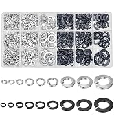 Wensilon Lock Washer kit for Screws and Bolts, (#4#6#8#10#12 1/4 5/16 3/8 1/2 Stainless Steel 304...