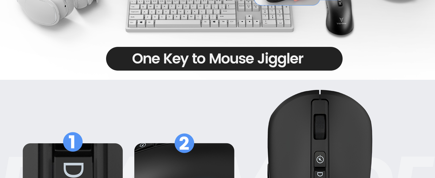 Wireless Mice with Build-in Mouse Jiggler Mover