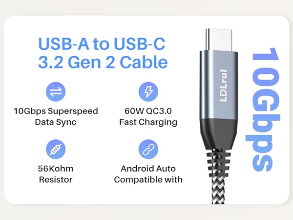 type c to type a data cable
