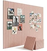 Aothia 12-Pack Large Felt Bulletin Board 48"x36", Modular Pin Board Tiles for Wall, Cork Board Al...