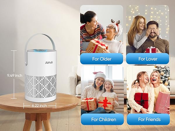 Air Purifiers for Home Bedroom, HEPA Pet Hair Air Purifier, Quiet Sleep Mode
