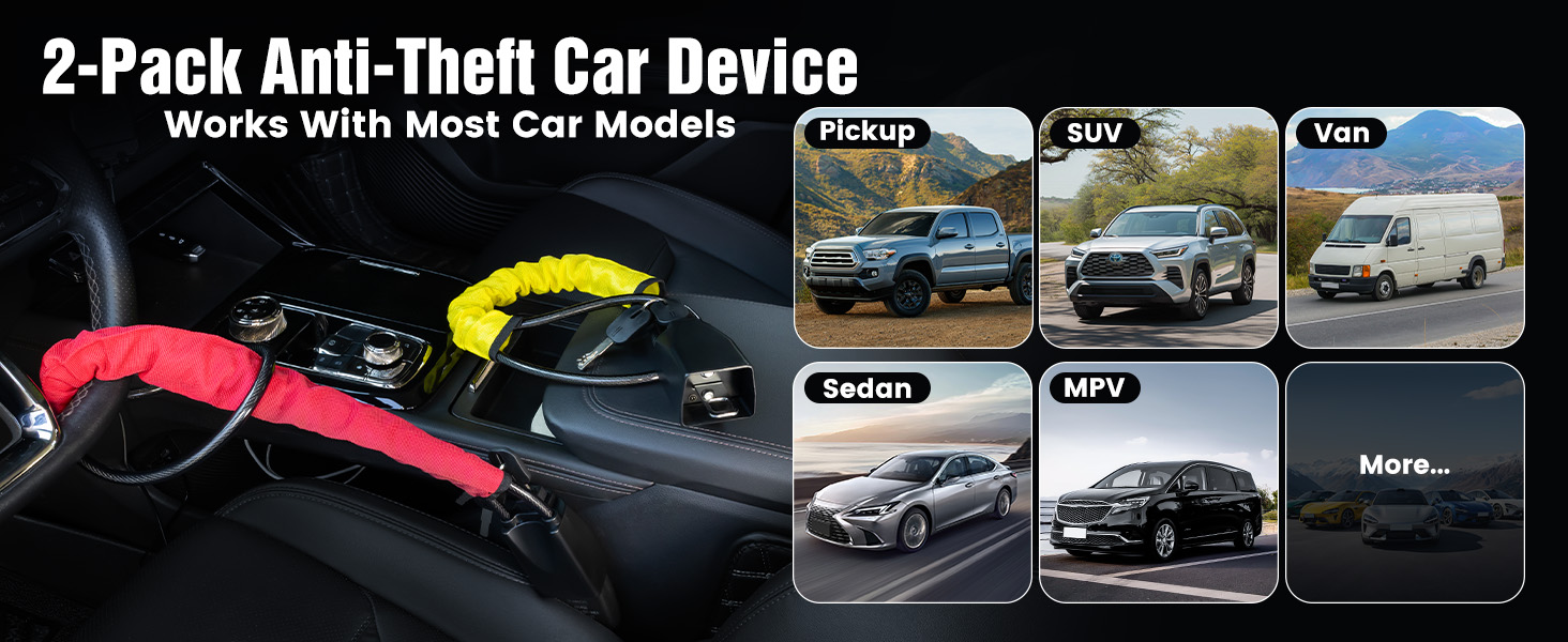 Steering Wheel Lock Anti Theft Car Device