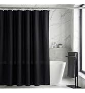 Kouzia Home Waterproof Fabric Shower Curtain Liner, TPU Coated, PEVA-Free &amp; Odorless, Hotel Quali...