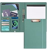 Portfolio for Men Business Portfolios Organizer Clipboards with Storage Exquisite Resume Portfoli...