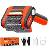 Electric Grill Brush for Outdoor Grill, 800 RPM Brush Head, 3000mAh Battery, No Preheating Grill,...