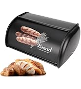 Natudeco Bread Box Bread Holder Storage Container Large acity Stainless Steel Bread Bin Kitchen O...