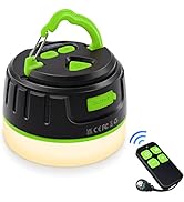 LED Camping Lights Lanterns Rechargeable, Hanging Tent Lights Remote,1000LM Up to 150H Running, P...