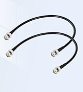 BNC Jumper Cable 12inch 50 ohm BNC Male to Male Low Loss RG58 BNC Extension Coaxial Cable