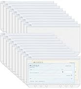 Antner 20pcs A6 Binder Pockets 6-Hole Budget Binder Inserts Cash Stuffing Envelopes for Budgeting...