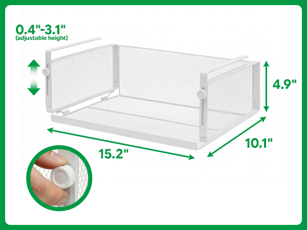 under desk storage,white