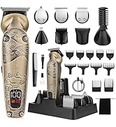 Beatslm Beard Trimmer for Men, Electric Shaver Razor, Cordless Barber Hair Clippers, 8 in 1 Water...