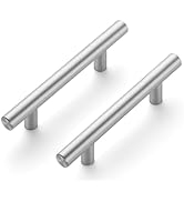 JOY DECOR 30 Pack 5 Inch Cabinet Pulls Kitchen Cabinet Handles with 3 Inch Hole Center Brushed Ni...