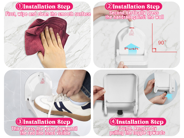 Shower foot step