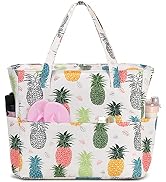 Waterproof Beach Tote Pool Bags for Women Ladies Extra Large Gym Tote Carry On Bag With Wet Compa...