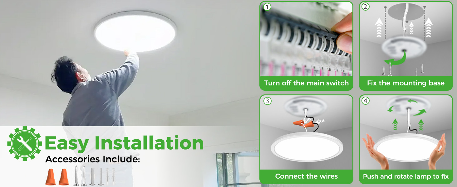 led ceiling light flush mount
