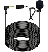 SPTSSWET Universal 3.5 mm Car Microphone 16.4FT Enabled Stereo Radio Mic Replacement for Kenwood,...