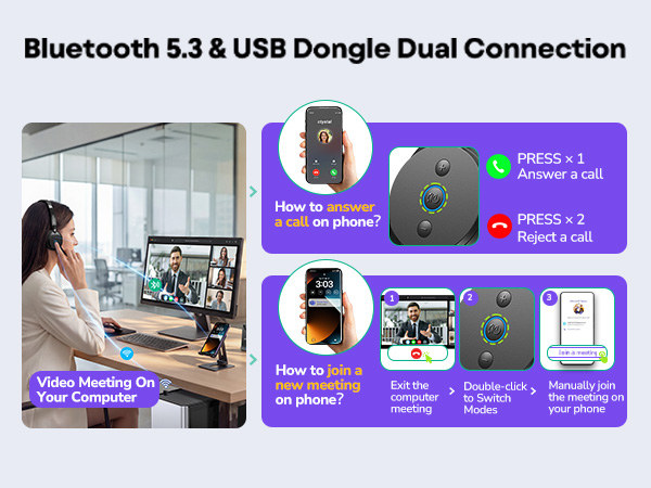 wireless headset with mic