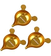 TOPWEIGH Metal Powder Pans, Deeper Design, Non-Stick and Pour Easily, Metal Weighing Boats for Su...