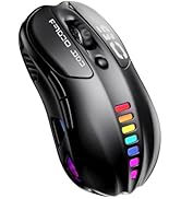 Uciefy Wireless Bluetooth Mouse, Dual Mode (BT5.1&amp;2.4GHz) Rechargeable LED Wireless Mouse, Ergono...