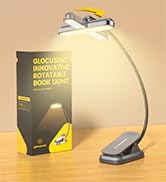 Glocusent Rotatable Book Light for Reading in Bed, 22LEDs Dual-Row Design with Timer, Stepless Di...