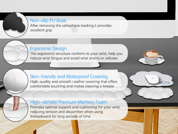 cloud wrist rest keyboard