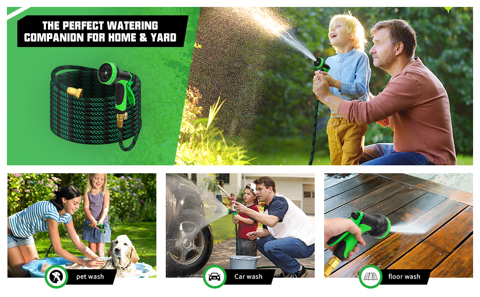 expandable heavy duty garden hose 100 ft 50ft