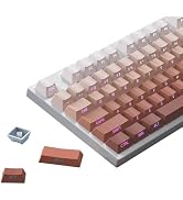 PBT Keycaps 133 Keys Cherry Profile Custom Keycaps Side Engraved Font Two Color Injection Molding...