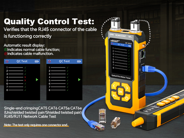 NF-8518 Network Cable Tester with Optical Power Meter, Ethernet Cable Tester