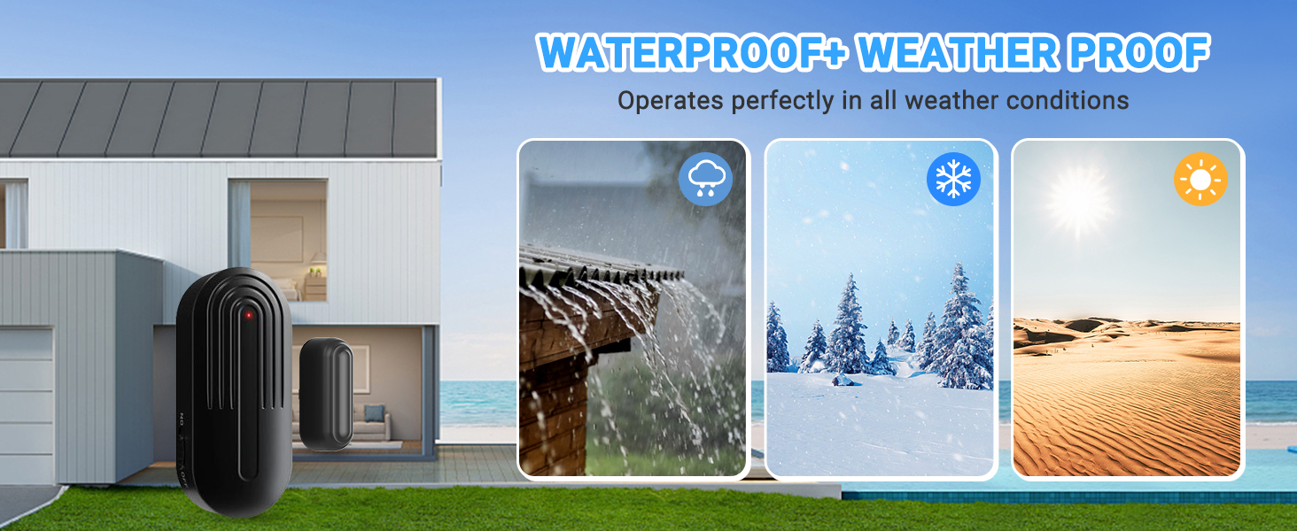 wireless door sensor chime for business