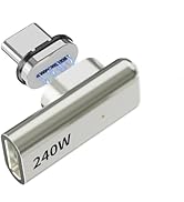 Tciogrxp 240W USB-C Adapter, 90 Degree Magnetic USB C Extender, Detachable USB C Adapter with 4 C...
