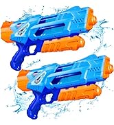 Quanquer 1200cc Super Squirt Water Guns for Kids Adults - 2 Pack Super Water Soaker with Excellen...