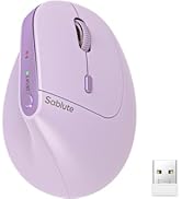 SABLUTE MAM3 Ergonomic Mouse, Rechargeable Wireless Vertical Mouse with 4 Adjustable DPI for Smal...