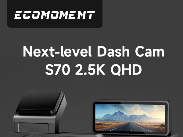 2.5k dash cam front and rear