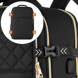 Large Travel Backpack Women, Flight Approved Carry On Backpack