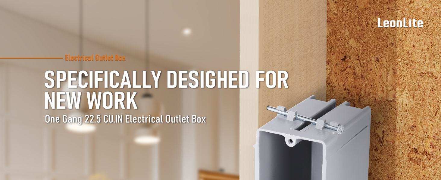 One Gang New Work Electrical Outlet Box