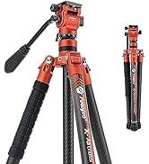 Fotopro Carbon Fiber Tripod 2.3lbs Ultralight 62 Inch Portable Travel Video Tripod for Camera DSL...