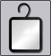 MIRRORVANA Hanging Fogless Shower Mirror for Shaving with 360° Rotatable Swivel Hook - Anti Fog
