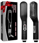 Beard Straightener for Men,Premium Heated Beard Brush w/Anti-Scald Feature,Beard Straightening Co...